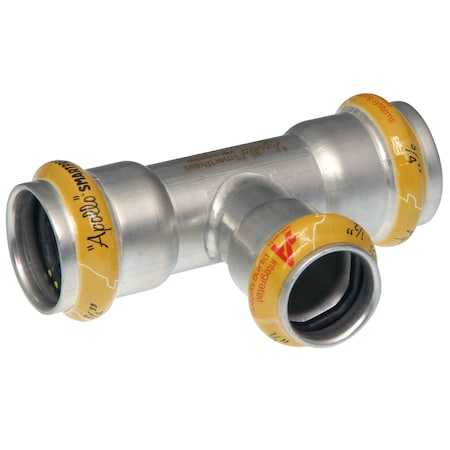 Apollo Tee, SS, Press-fit 1 1/2", 1", 1 1/2" 123456872