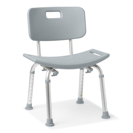 Medline Aluminum Shower Chair with Back G2-101KX1