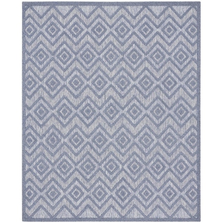 Homeroots 8' X 10' Blue Indoor Outdoor Area Rug 522114
