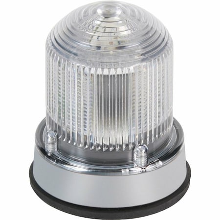 Edwards Signaling Warning Light, Amber, Green, Red, (6) LED, 24V DC, 65, 120, 240 FPM, 3 1/4 in Dia., Panel/Conduit 125XBRIRGA24D