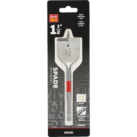 Do It Best 1-1/2'' x 6-1/4'' Spade Bit QJDIB-SB-014