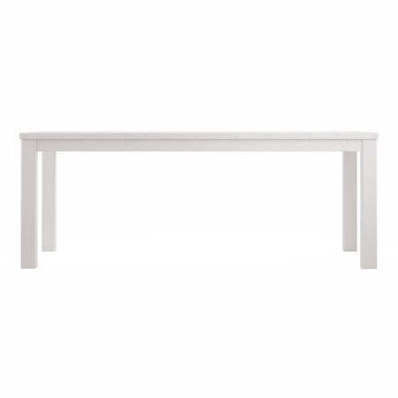 Homeroots 63" White Solid Wood Dining Table 518912