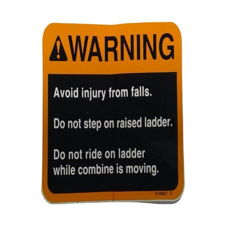 John Deere SAFETY SIGN, JOHN DEERE OEM H149057 H149057