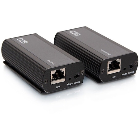 C2G 1-Port USB C Extender - Transmitter to Receiver Kit - USB 3.2 Gen 1 (5GBPS) - USB-C to RJ-45 C2G54278