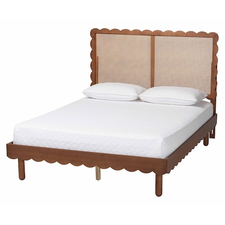 Baxton Studio Orianthe Scalloped Platform Bed 260-14260-14261-ZORO