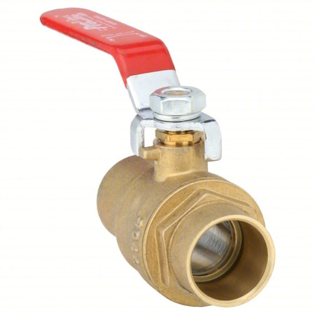 Zoro Select 3/4" Sweat Brass Ball Valve Inline 107-854