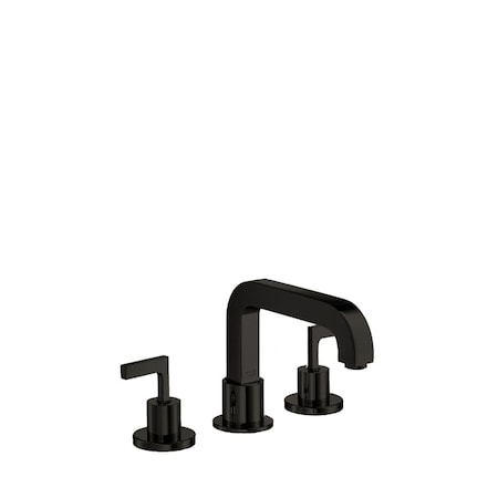 Axor Citterio 3-Hole Roman Tub Set Trim- Lever Handles in Brushed Black Chrome 39431341