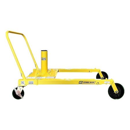 Oz Lifting Products Mounting Base, Steel, Yellow, 1200 lb cap. OZWB3