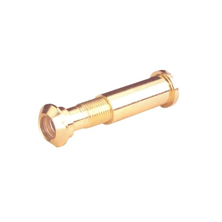 Defender Security Door Viewer, 160 deg Viewing, 1-5/16 to 2-1/8 in Thick Door, Brass, Brass U9895
