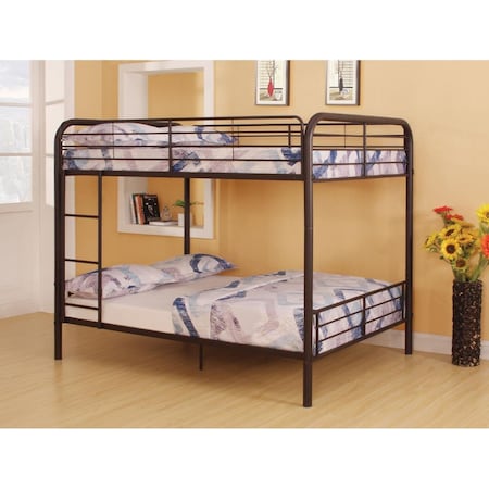Gfancy Fixtures Bristol Full & Full Bunk Bed Dark Brown GF3084793