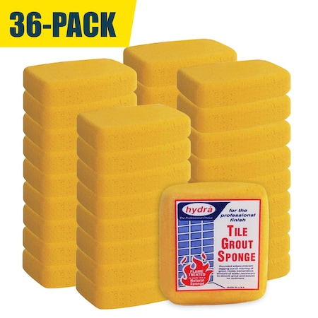 Hydra Grout Sponge, Large 7-1/2in x 5-1/8in x 2in - 36PK TGS1-36