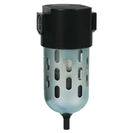 Dixon Wilkerson by Standard Airline Particulate Filter with Bowl Guard, 1/2 in NPT/BSPP-G Port, 150 psi Pr F26-04A