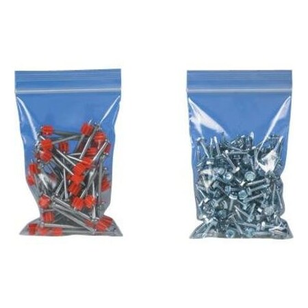 Box Packaging Reclosable Poly Bags, 4"W x 9"L, 4 Mil, Clear, 1000/Pack PB3716
