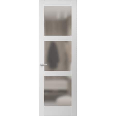 Sartodoors Hidden Door, Lucia 2552 White Silk Concealed Metal Frame 36 x 80 Right Inswing LUCIA2552MF-BEM-36x80-RH-I