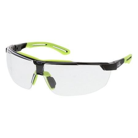 Mcr Safety Klondike (KD7R), Safety Glasses, Anti-Fog, Clear Lens, Black Frame, Half Frame, 1 PR KD7R10PF420