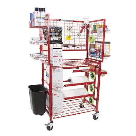 Innovative Tools Mobile Painters Prep Cart With Masker, 22 in L x 35 in W x 67 in H I-MCWM