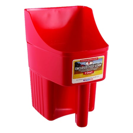 Little Giant Little Giant Plastic Red 3 qt Feed Scoop ENSC3RED