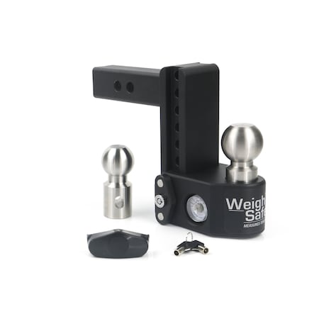Weigh Safe HITCH ACCESSORIES Fits 2 Inch Receiver 12500 Gross Trailer Weight Adjustable Stowable Design SWS6-2
