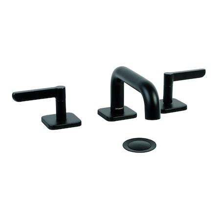 Speakman Low Spout Widespread Faucet, 1.2 GPM, Matte Black SB-3123R-MB