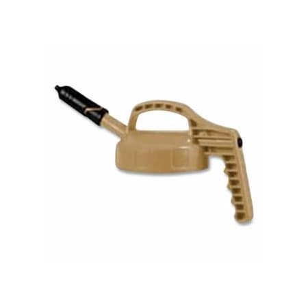 Oilsafe Mini Spout Lid, 1/4 in dia, Beige, Engineering Plastic 399-100400