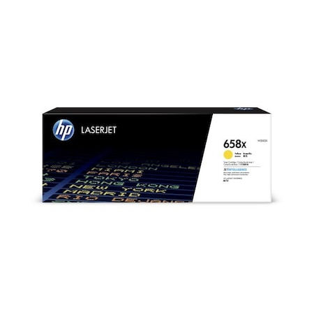 Hp 658X High Yield Yellow Original LaserJet Toner Cartridge, 28,000 Yield W2002X