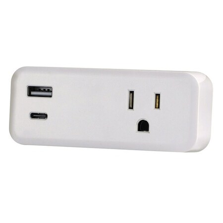 Powerzone SURGE TAP 1 USB-A&1USB-C 245J ORSUC416