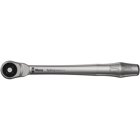 Wera 8003 C Zyklop Metal Ratchet with push-through square and 1/2 in drive, 1/2 in x 281 mm 5004063001