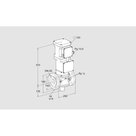 Honeywell Kromschroder VLV, MTR, GAS, VK 65F31MA6L3D KS85317228