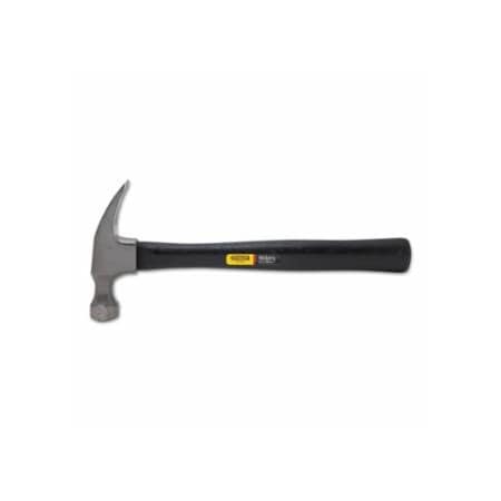 Stanley Wood Handle Nail Hammer, High Carbon Steel, Hickory, 12-3/4 in L, 16 oz 680-51-716