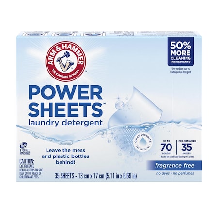 Arm & Hammer Free & Clear Scent Detergent Sheets 1 pk 00367