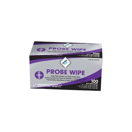 Progressive Products WipesPlus Probe Wipes Thermometer Sachets 100 Count 35084
