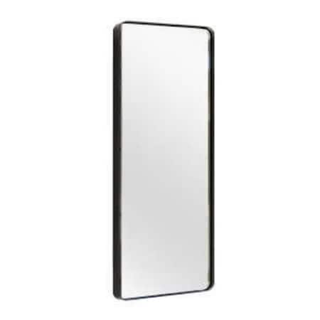Homeroots 71" Black Metal Framed Standing Mirror 564615