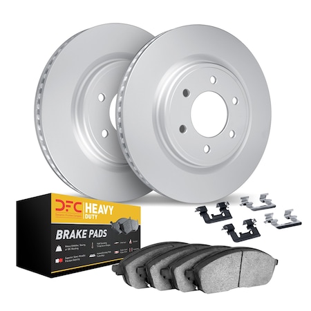 Dynamic Friction Co DFC Hi-Carbon Rotor - Heavy Duty Brake Pad includes Hardware 9212-99196