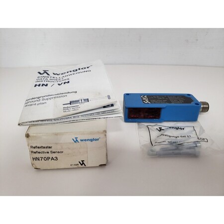Wenglor PHOTOELECTRIC SENSOR DIFFUSE 10-30VDC HN70PA3