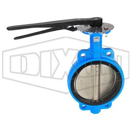 Dixon Wafer Style Butterfly Valve, 8 in Nominal, 150 lb, Ductile Iron Body, Buna-N/EPDM Softgoods IBFVW800E
