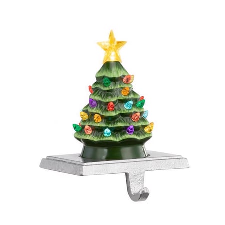 Mr. Christmas Mr. Christmas LED Green Vintage Tree Stocking Holder 6.75 in. 11495AC