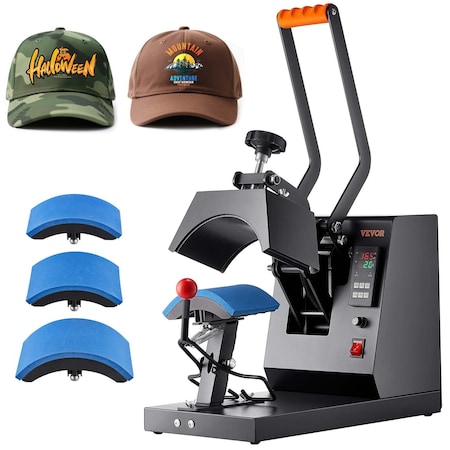 Vevor Hat Heat Press Cap Heat Press Machine 4 Heating Pads Sublimation Transfer TLM2310-4S