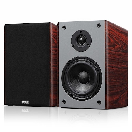 Pyle 5.25 in Home Audio Speakers, 2-Way Passive Bookshelf, 200W Max Power, 1 in Silk Dome Tweeter PHQBS53CH