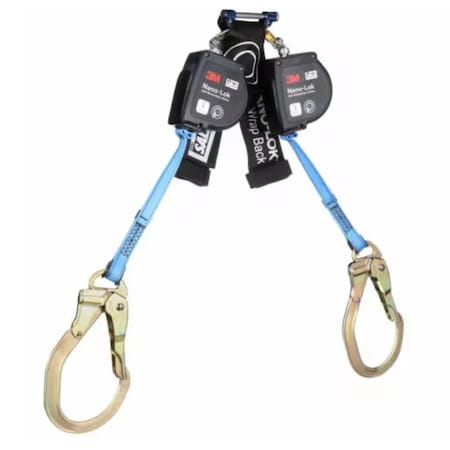 3M Dbi-Sala DBI-SALA(R) Nano-Lok(TM) Self Retracting Lifeline, 8 ft. Length, Snap Hook, Steel, 2 Leg(s) 3100617