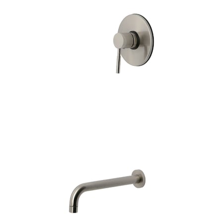 Kingston Brass Single-Handle Pressure Balanced Tub Faucet, Brushed Nickel KB6338DLTO