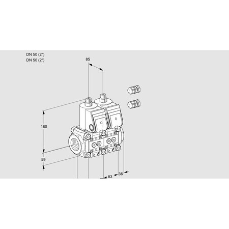 Honeywell Kromschroder VLV, SOLND, DBL, VCS 3E50R/50R05NNQR3/PPPP/ KS88100116