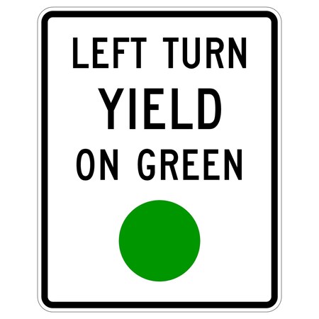 Sign Solutions Usa Traffic Sign, 24 in Width, Aluminum Sign, Vertical Rectangle DUS12HWT2430R10-12