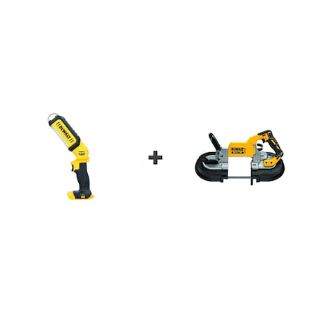 Dewalt Worklight, LED, 20V, w/Bandsaw DCL050/DCS374B