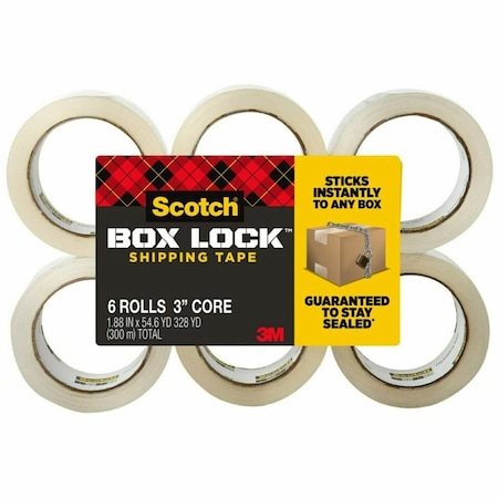 Scotch PackagingTape, Clear, PK6 3950-6