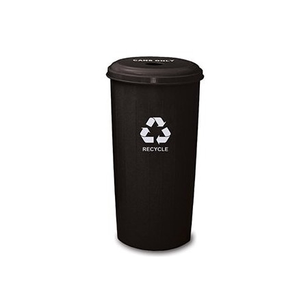 Witt Industries 20 gal Round Black, Metal 10/1DTBK