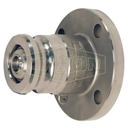 Dixon Type AF Bayloc Cam & Groove Adapter, Dry Disconnect Male Adapter x 150 lb ASA Flange End Style, Stai DBAF76-300
