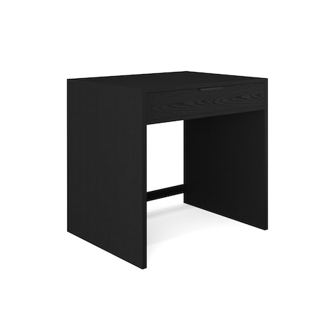 Martha Stewart Kayden Home Office Modular Single-Drawer Desk in Black w/Oil Rubbed Bronze Hardware NAN-FY-23042-TB-BK-BK-MS