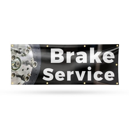 Signmission Brake Service, 36 Inch x 96 Inch, Vinyl Banner B-96-30494