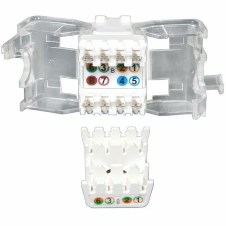 Eaton Tripp Lite Series Toolless Cat6/5e Keystone Jack - White, TAA N238-001-WH-TF