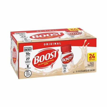 Boost Oral Supplement Original Very Vanilla Flavor Liquid 8 oz. Bottle, 24PK 00041679674369